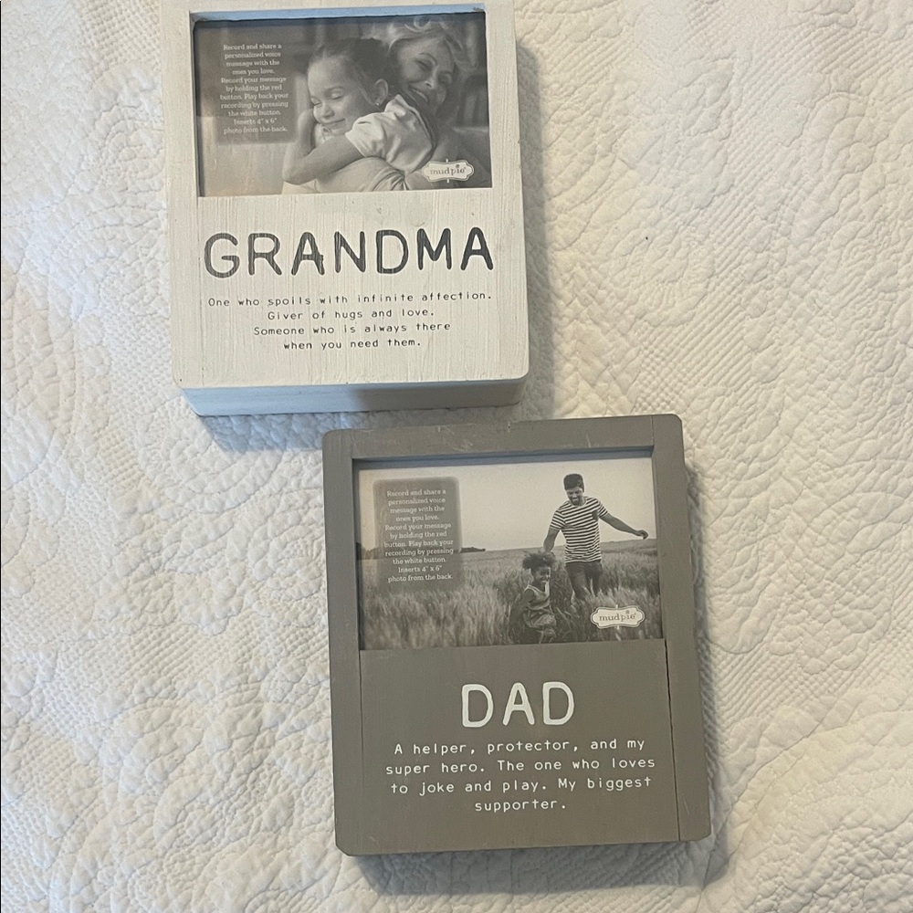 Grandma and Dad Photo Frames